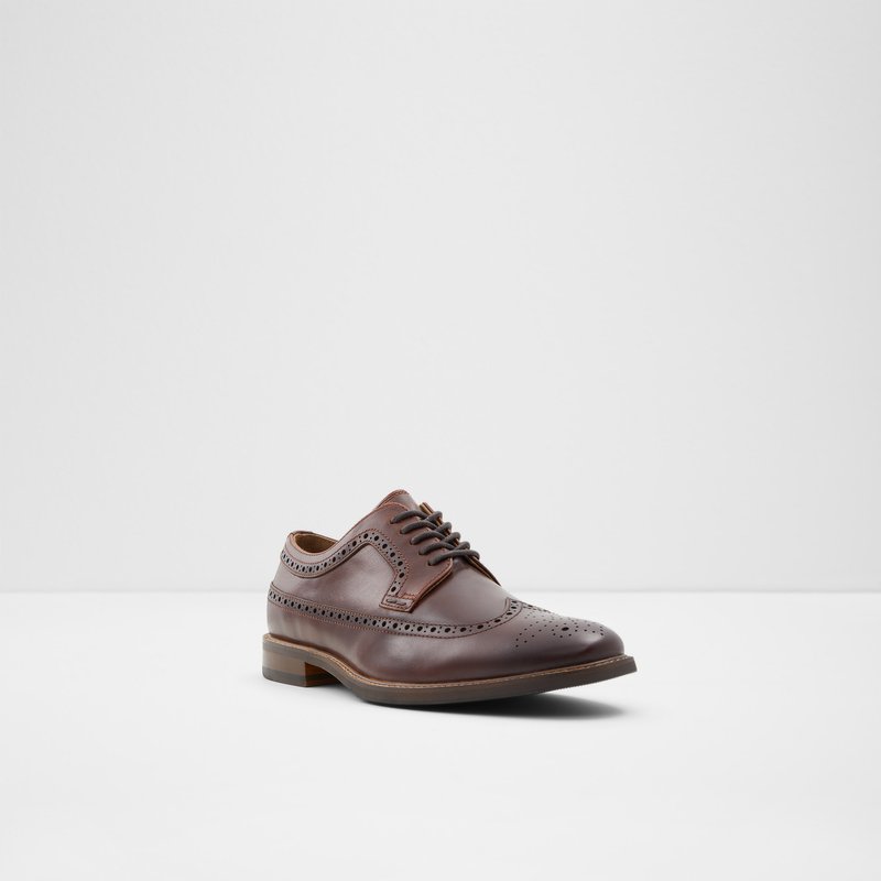Aldo derby cipele BATTISTONFLEX LEA SMOOTH - smeđa 4