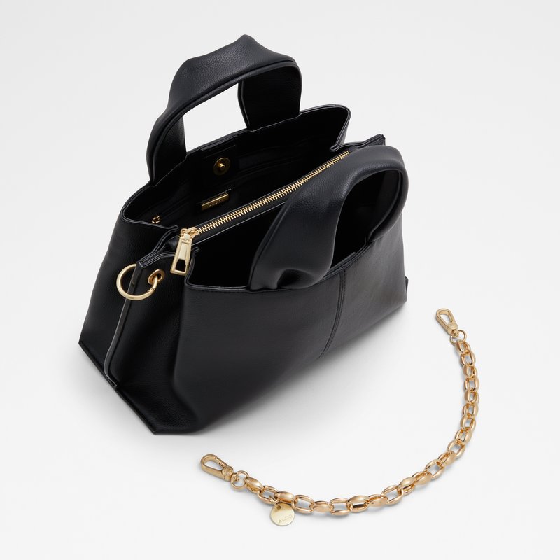 Aldo satchel torbica za nošenje u ruci ili na ramenu DIVINITY SYN MIX MAT - crna 2
