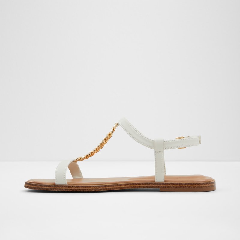 Aldo ravne sandale ETHOREGAN SYN SMOOTH - bijela 6
