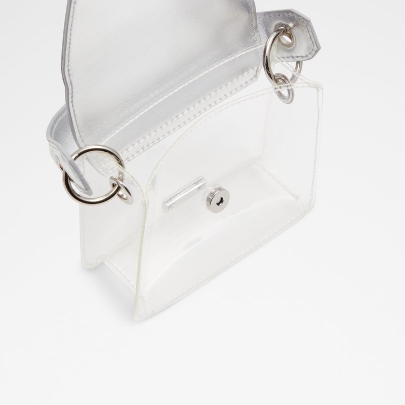 Aldo torbica za nošenje u ruci FLEURI SYN MIX MAT - srebrna