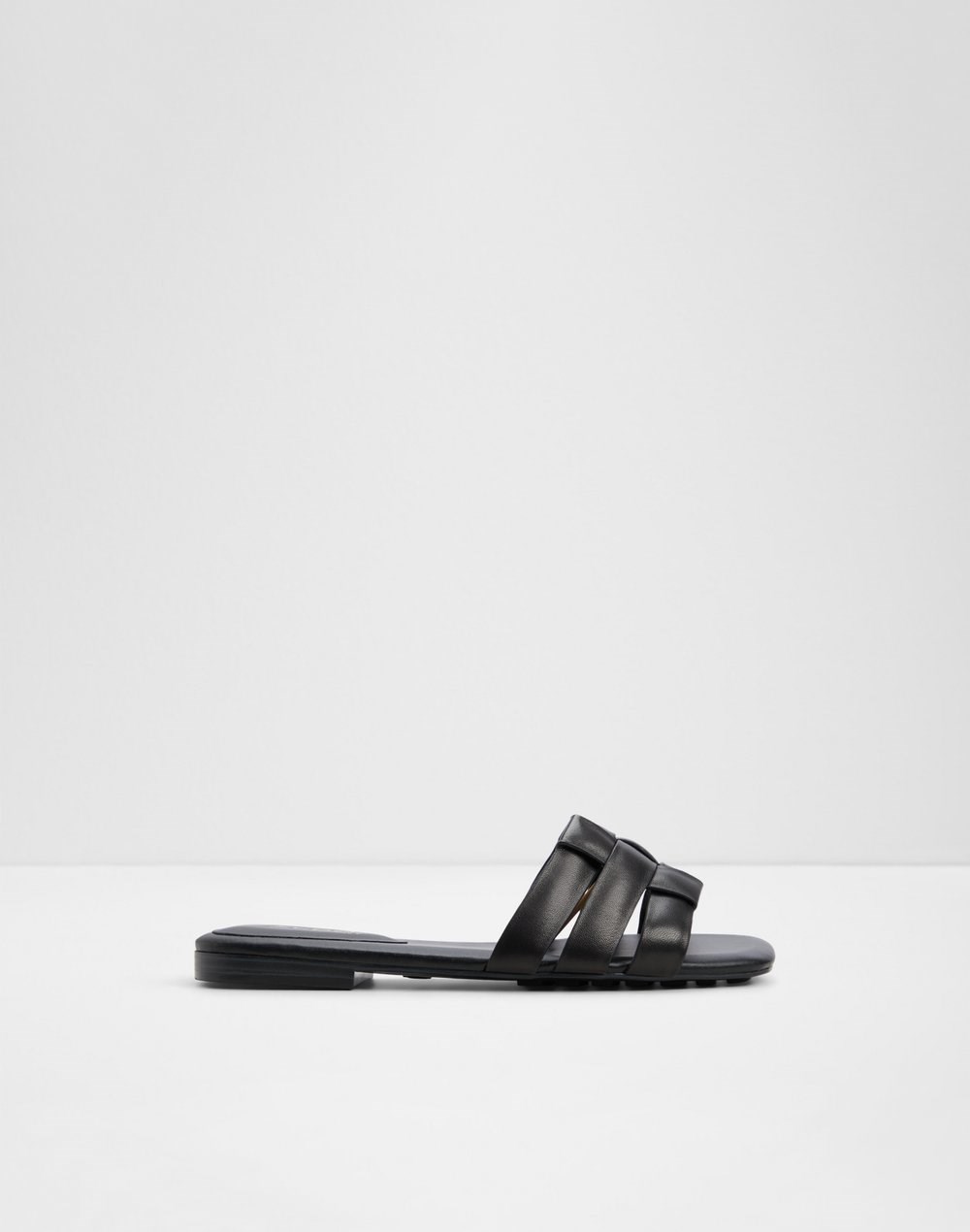 Aldo ravne sandale GOTOSANDAL LEA SMOOTH - crna