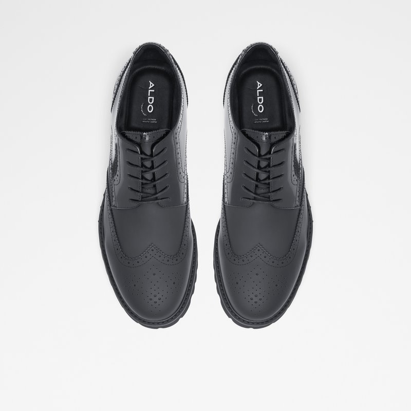 Aldo oxford cipele HELMSMAN LEA SMOOTH - crna 6