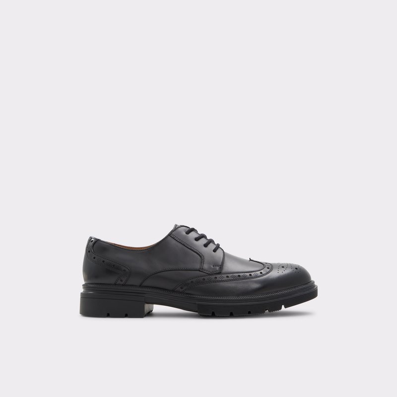Aldo derby cipele LERMAN LEA SMOOTH - crna 1