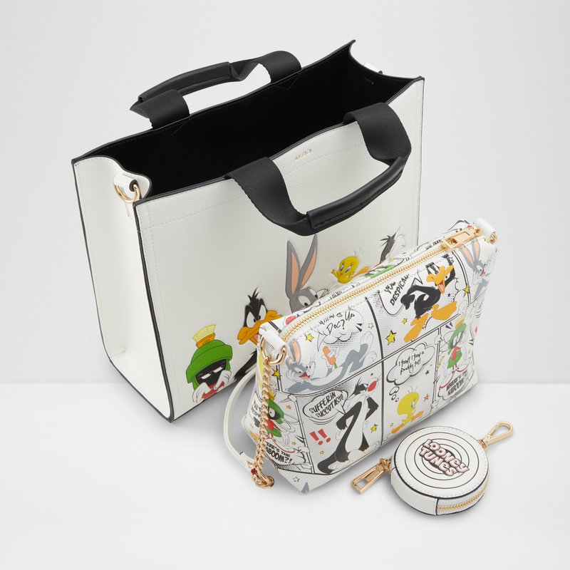 Aldo looney tunes x aldo satchel torba LOONEYTUNESTOTE SYN SMOOTH - bijela