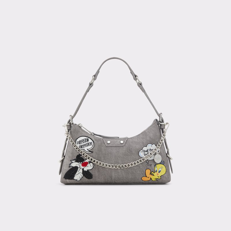 Aldo looney tunes x aldo torbica za nošenje na ramenu LTSHOULDERBAG TEX MIX MAT - siva